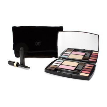 Chanel Travel Makeup Palette Altitude: 1x Face Powder, 1x Blush, 1x  Concealer, 5x Eyeshadow, 2x Lip Gloss, 2x Lipstick, 1x Mini Mascara, 4x  Applicator