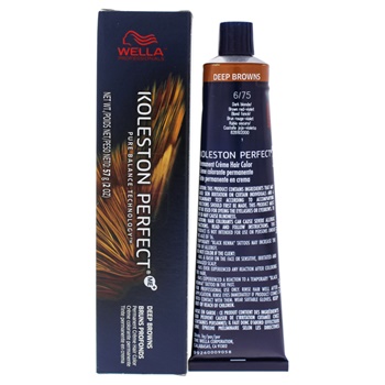 Wella Koleston Perfect Permanent Creme Hair Color 6 75 Dark Blonde Brown Red Violet Hair Care