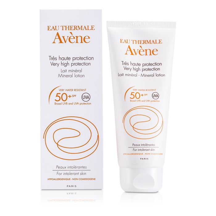 Avene sun care very high protection mineral cream spf50 50ml Avene Very High Protection Mineral Lotion Spf 50 For Intolerant Skin The Beauty Club Shop Skincare
