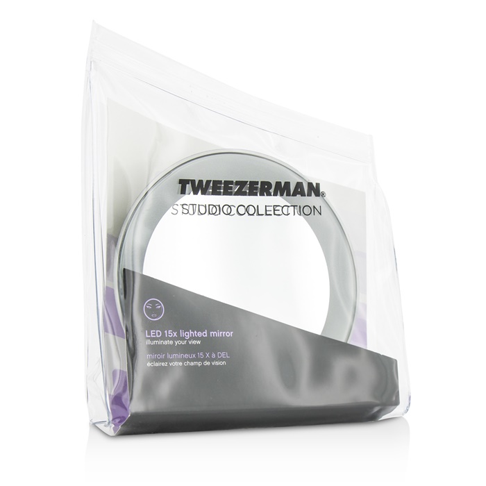 Tweezerman LED 15X Lighted Mirror (Studio Collection)