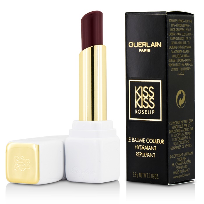 New Guerlain Kisskiss Roselip Hydrating And Plumping Tinted Lip Balm