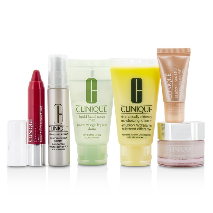 Clinique Travel Set: Facial Soap 30ml + DDML+ 30ml + Moisture Surge ...