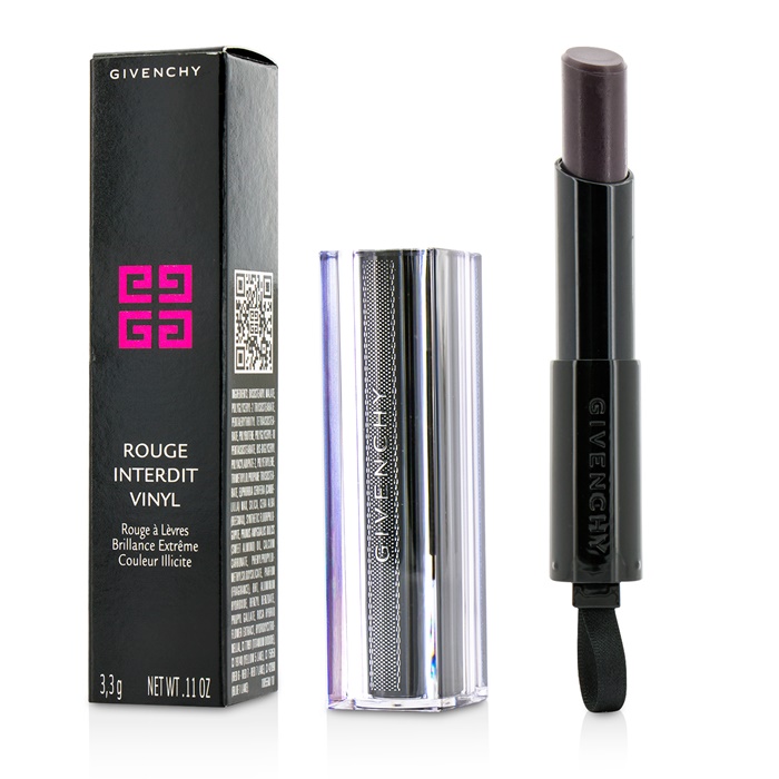 Details About New Givenchy Rouge Interdit Vinyl Color Enhancing Lipstick 16 Noir 011oz