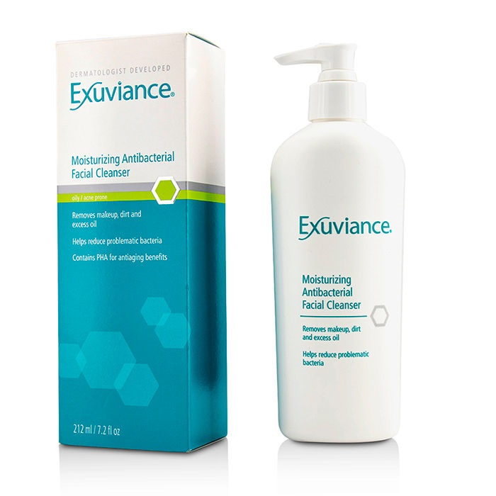 Prone skin. Увлажняющий противобактериальный. Antibacterial moist Skin Care clean. Клинсер для лица. Exuviance Daily Corrector oily acne prone.