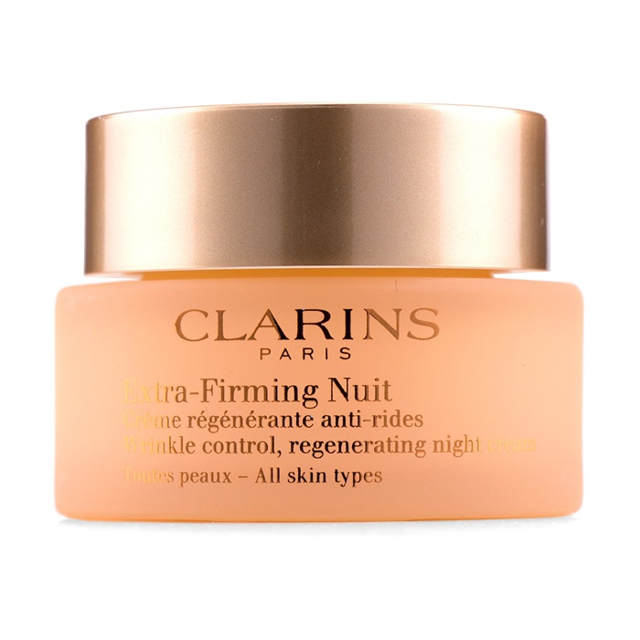 Clarins Extra Firming Nuit Wrinkle Control Regenerating Night Cream All Skin Types The