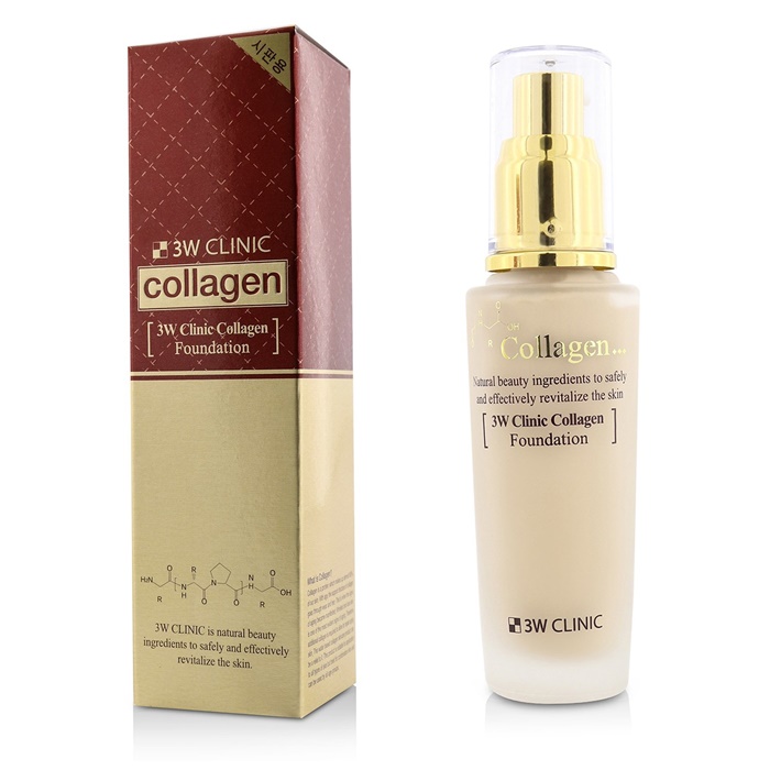 3W Clinic Collagen Foundation - # 21 (Transparent Beige) | The Beauty ...