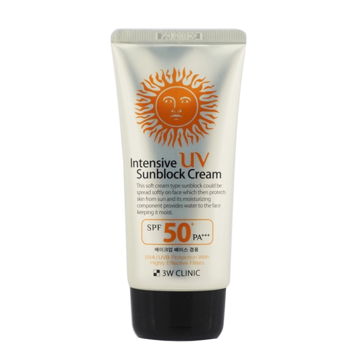 3W Clinic Intensive UV Sunblock Cream SPF 50+ PA+++ | The Beauty Club ...