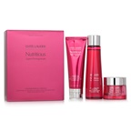 Estee Lauder Nutritious Super-Pomegranate Overnight Radiance Collection: Cleansing Foam 125ml+Lotion Intense Moist 200ml+Night Creme 50ml