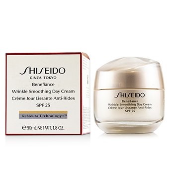 NEW Shiseido Benefiance Wrinkle Smoothing Day Cream SPF 25 50ml Womens ...