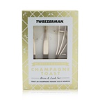 Tweezerman Champagne Toast Brow & Lash Set (Metallic Collection)