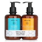 Apivita Gentle Hands Cleansing & Hydrating Set: Mild Hand Wash 300ml+ Moisturizing Hand & Body Lotion 300ml