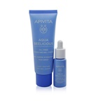 Apivita Hydrating Bouquet (Aqua Beelicious- Light Texture) Gift Set: Hydrating Gel-Cream 40ml+ Hydrating Booster 10ml+ Pouch