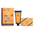 Apivita Bee Protective Honey Set: Hand Cream Hyaluronic Acid & Honey 50ml+ Natural Soap Honey 125g