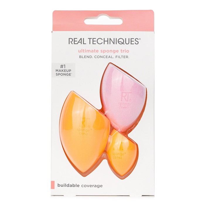 Real Techniques Ultimate Sponge Trio Spugnette Viso - Shop Online