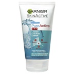 Garnier Garnier Pure Active 3 in 1 Wash, Scrub & Mask 150ml