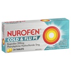 Nurofen Nurofen Cold/Flu Pe Tablets 24