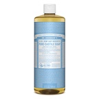 Dr. Bronner's Pure-Castile Soap Liquid (Hemp 18-in-1) Baby Unscented