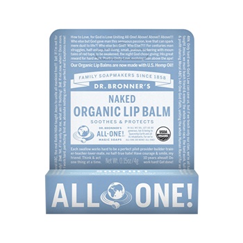 Dr. Bronner's Organic Lip Balm Hang Sell Naked