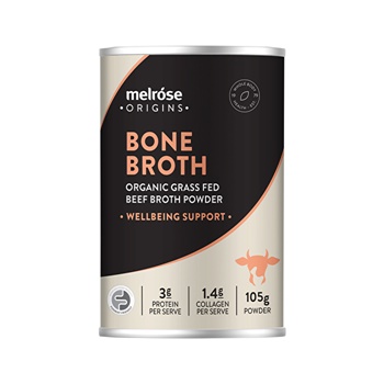 Melrose Origins Bone Broth (Organic Grass Fed Beef) Wellbeing Support (Red Miso) Powder