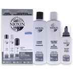 Nioxin System 2 Kit 10.1oz Cleanser Shampoo, 10.1 oz Scalp Therapy Conditioner, 3.38oz Scalp and Hair Treatment