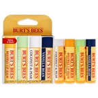 Burt's Bees Beeswax Bounty Set - Assorted Mix 4 x 0.15oz Lip Balm Beeswax, Vanilla Bean, Cucumber Mint, Coconut Pear