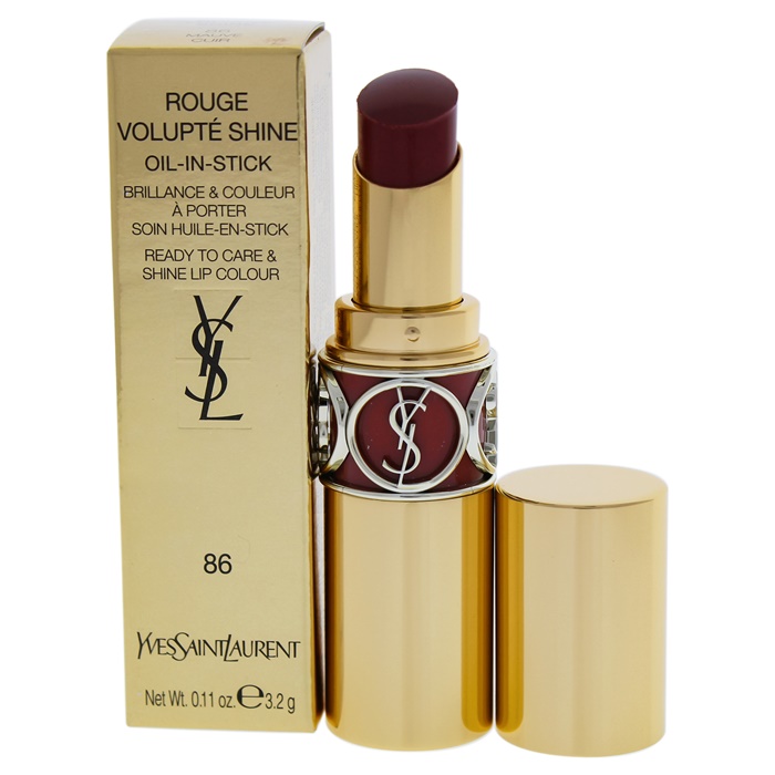 ysl rouge volupte shine 86 mauve cuir