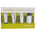Dermalogica Medibac Clearing Skin Kit 1.7oz Clearing Skin Wash, 0.75oz Sebum Clearing Masque, 0.5oz Overnight Clearing Gel, 0.24oz Oil Free Matte SPF 30