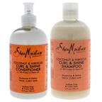 Shea Moisture Coconut and Hibiscus Curl and Shine Duo Shampoo and Conditioner