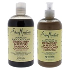 Shea Moisture Jamaican Black Castor Oil Strengthen and Grow Kit 13oz Shampoo, 11oz Conditioner