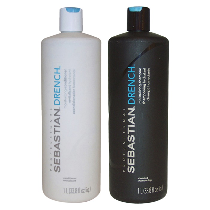 Sebastian Drench Moisturizing Shampoo 33.8oz Shampoo, 33.8oz Conditioner