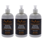 Shea Moisture African Black Soap Bamboo Charcoal Deep Balancing Conditioner - Pack of 3