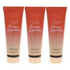Victoria's Secret Amber Romance Fragrance Lotion - Pack of 3 Body Lotion