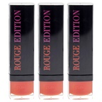 Bourjois Rouge Edition - 10 Rouge Buzz - Pack of 3 Lipstick