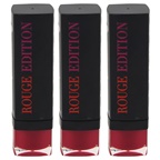 Bourjois Rouge Edition - 42 Fuchsia Sari - Pack of 3 Lipstick