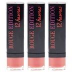Bourjois Rouge Edition 12 Hours - 28 Pamplemousse Pour Ptite Frimousse - Pack of 3 Lipstick