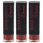 Bourjois Rouge Edition 12 Hours - 33 Peche Cocooning - Pack of 3 Lipstick