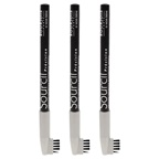 Bourjois Sourcil Precision Eyebrow Pencil - 01 Noir Ebene - Pack of 3
