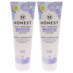 Honest Face Plus Body Lotion Truly Calming - Lavender - Pack of 2