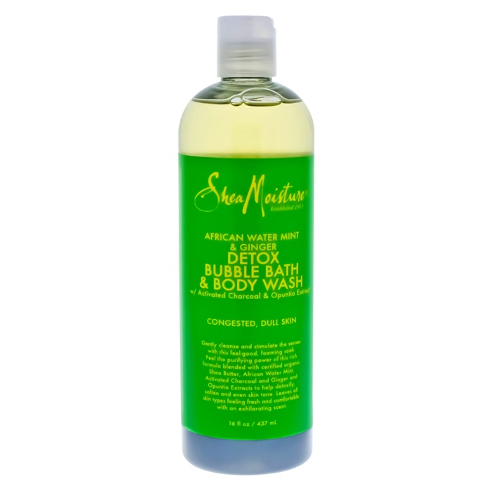 Shea Moisture African Water Mint & Ginger Detox Bubble Bath & Body Wash