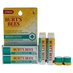 Burt's Bees Medicated Moisturizing Lip Balm Twin Pack