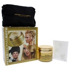 Peter Thomas Roth 24K Gold Pure Luxury Age-Defying Hair Mask Bonnet System 4.9oz 24K Gold Pure Luxury Age-Defying Hair Mask, Signature PTR Bonnet, 6 Pc Shower Caps