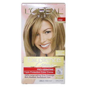 LOreal Paris Excellence Creme Pro - Keratine # 8 Medium Blonde ...