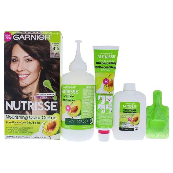 Garnier Nutrisse Nourishing Color Creme - #415 Soft Mahogany Dark Brown Hair  Color | The Beauty Club™ | Shop Hair Care